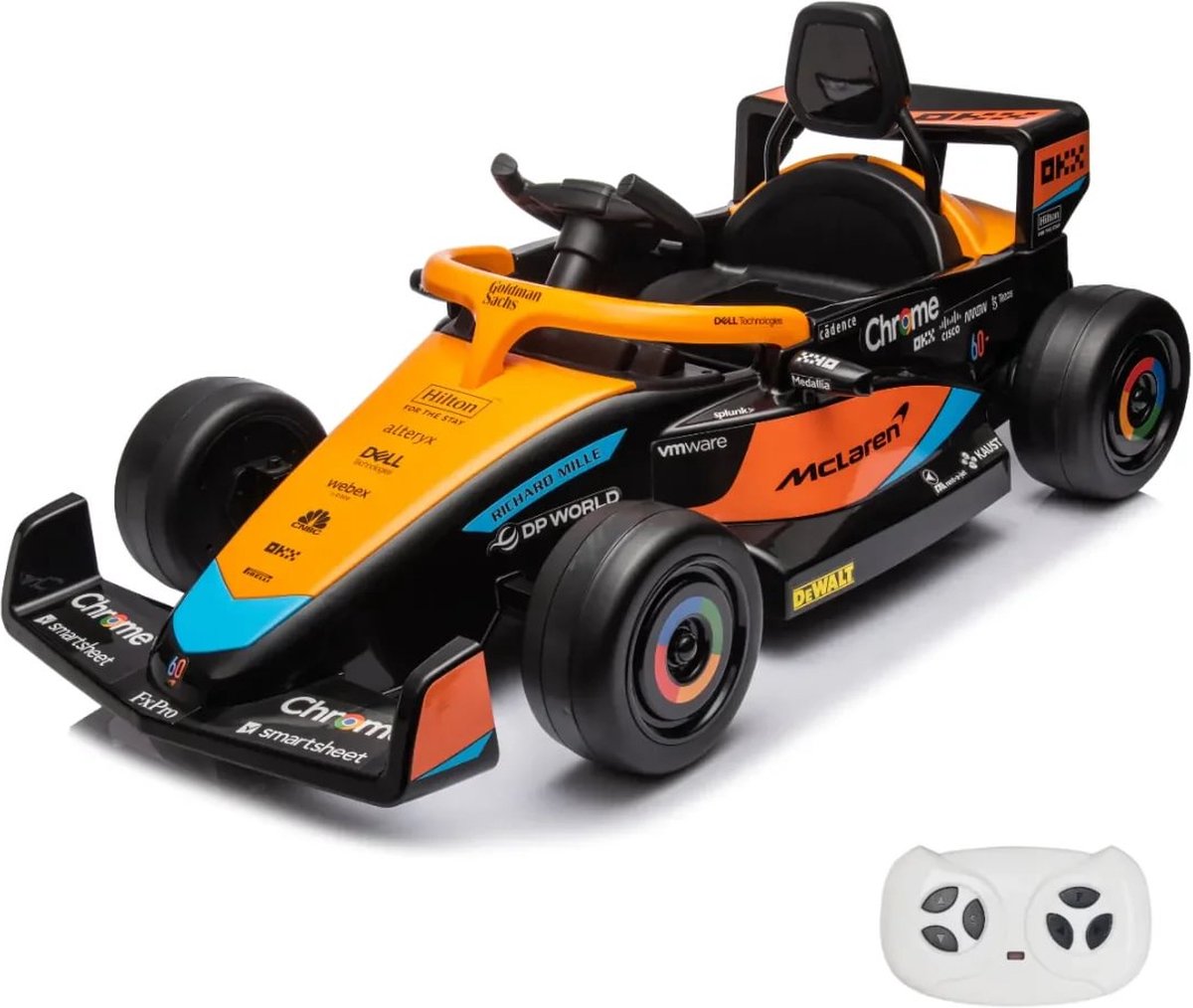 McLaren Formule 1 - Elektrische Kinderauto 12V - 1 tot 5 jaar - Oranje Accuvoertuig kopen online