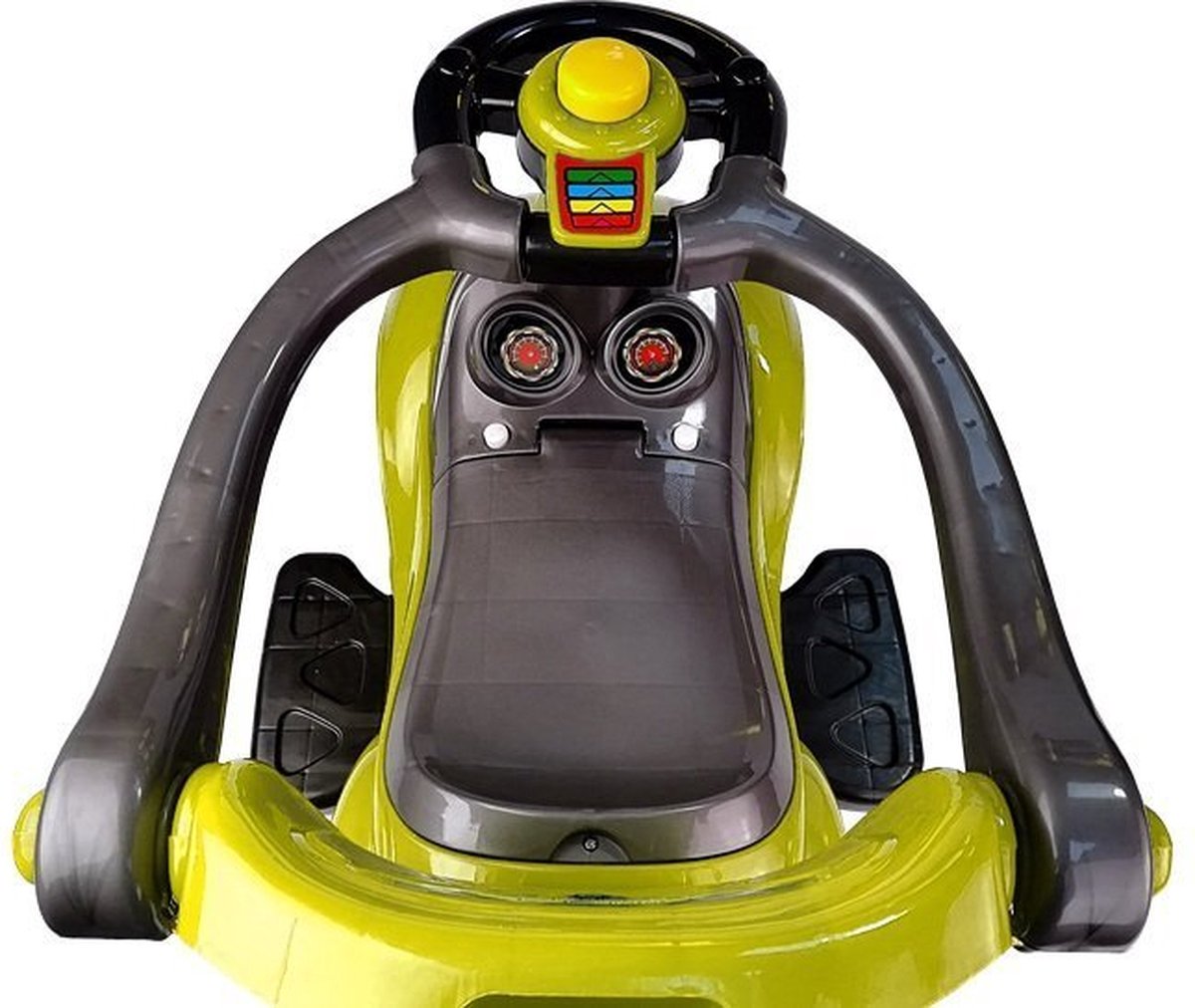 Mega Car 3 in 1 loopauto met duwstang - Groeit mee met je kind - Geel Loopauto kopen online