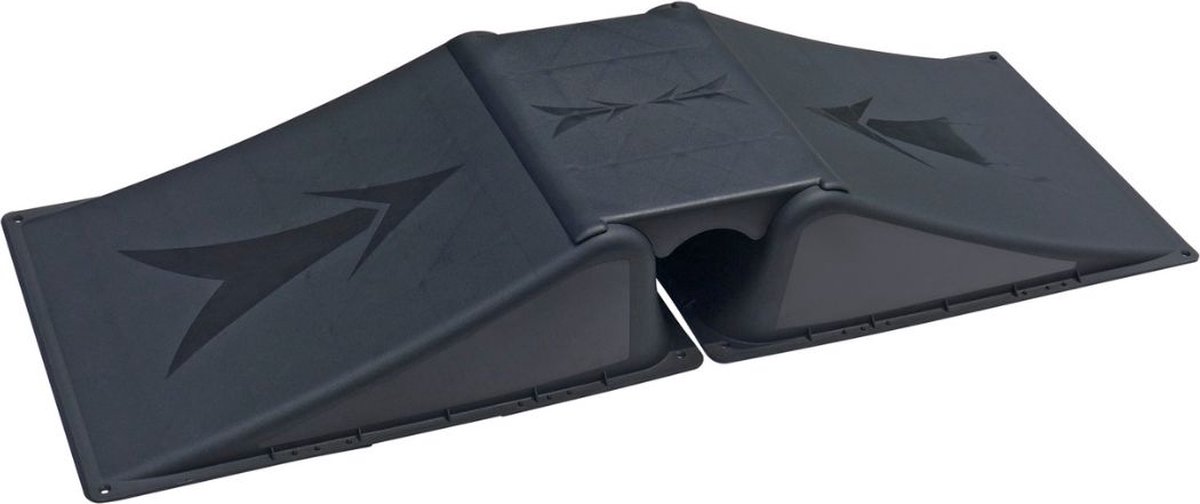 Megaform Multiramp - skate bike en step - zwart PVC - Hoogte 16cm Skateonderdeel kopen online