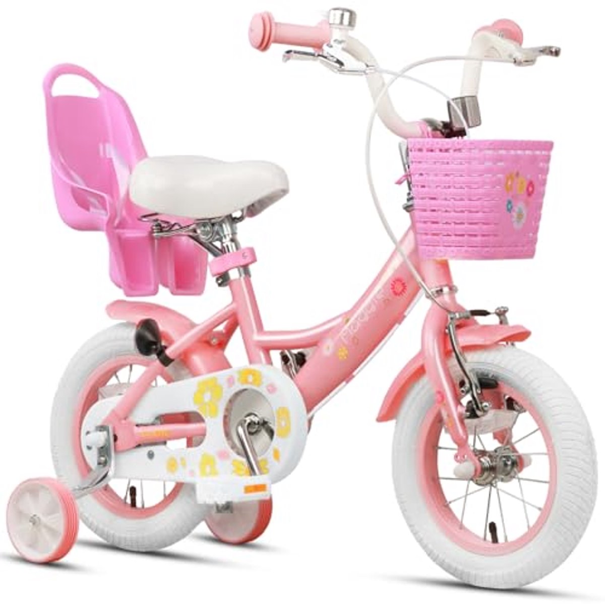 meisjesfiets 12 20 inch voor avontuurlijke kinderen prinsessenstijl met poppenzitje mand en trainingswielen