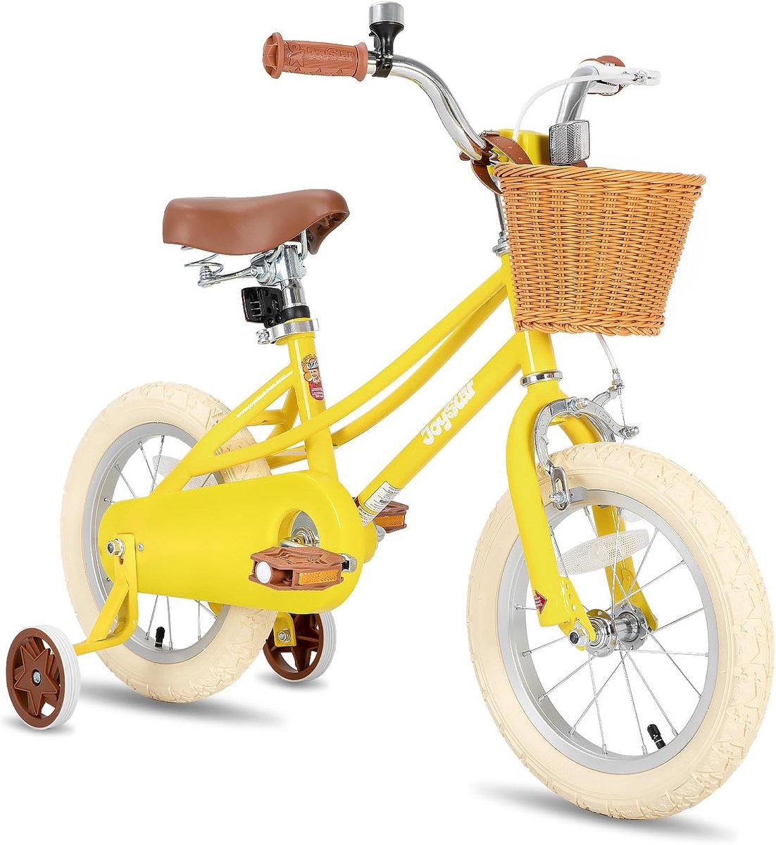 meisjesfiets voor peuters en kinderen van 12 tot 20 inch met mand en steunwielen