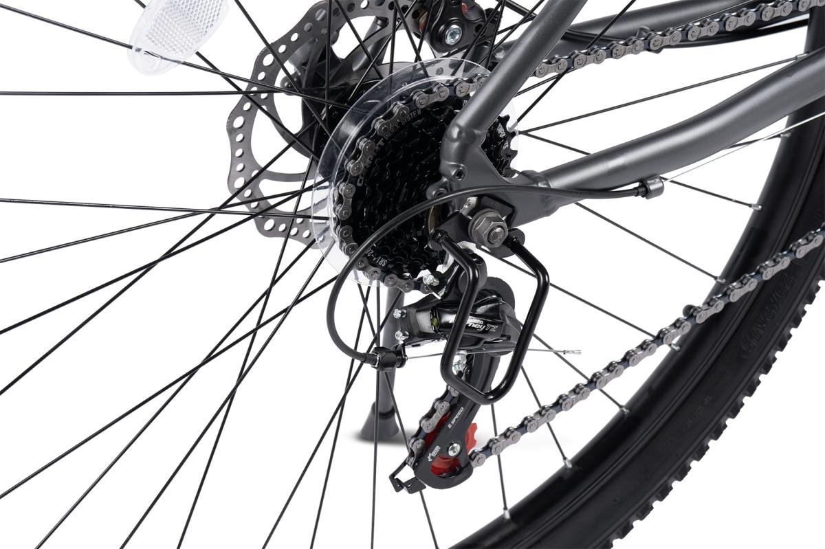 merax 29 inch mountainbike hardtail 100mm voorvork 21 versnellingen shimano tourney aluminium frame mechanische schijfremmen trekkingfiets voor volwassenen 175 190cm grijs