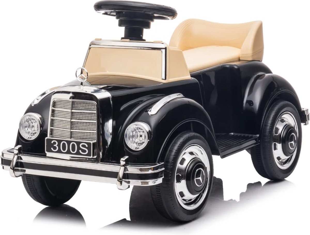 Mercedes 300S Loopauto - voor Kinderen - 2 tot 4 jaar - Claxon - Zwart Loopauto kopen online