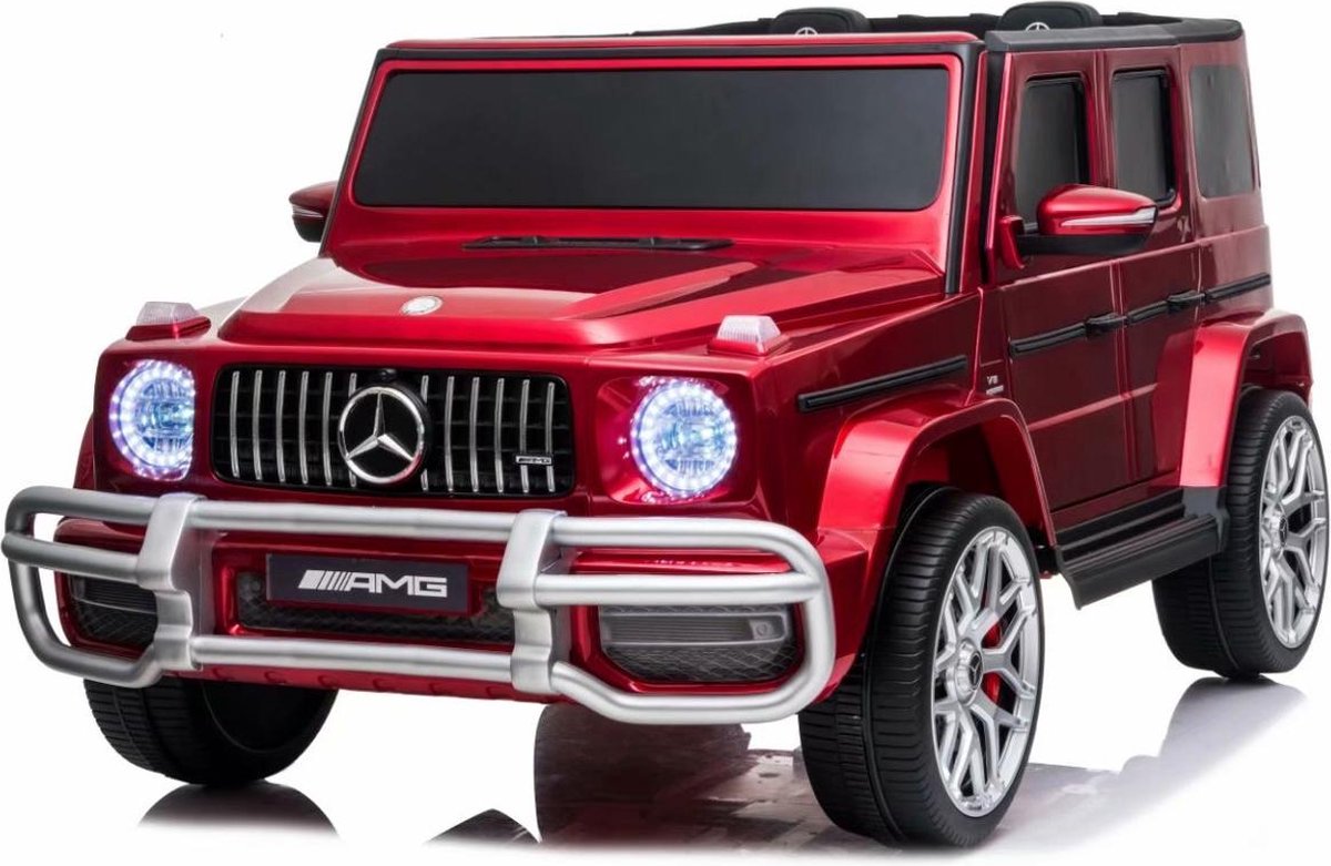 Mercedes-Benz G63 AMG - Elektrische Kinderauto 2persoons - 12V - Rood Accuvoertuig kopen online
