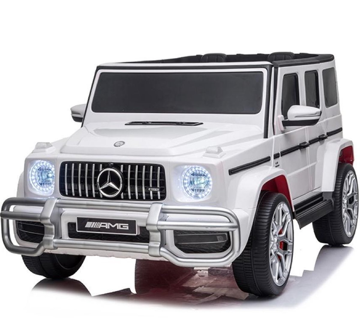 Mercedes-Benz G63 AMG - Elektrische Kinderauto 2persoons - 12V - Wit Accuvoertuig kopen online
