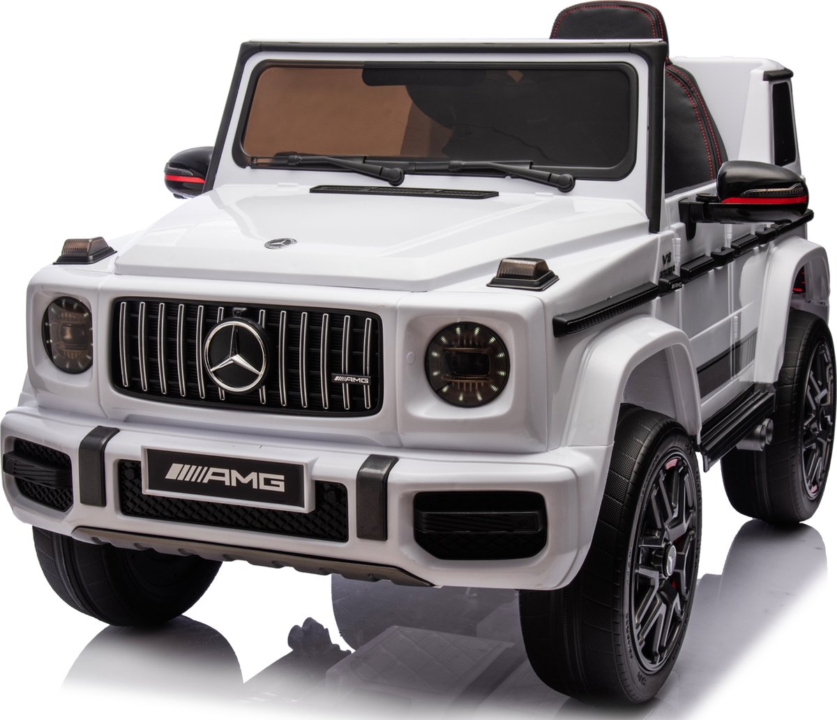 mercedes benz g63 amg xl 4x4 elektrische kinderauto 24v wit