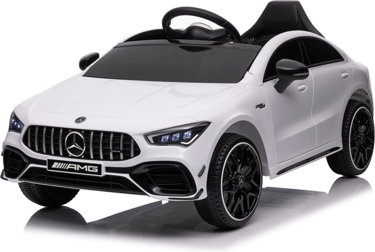 Mercedes CLA 45 AMG | Kinderauto 12V Wit Accuvoertuig kopen online