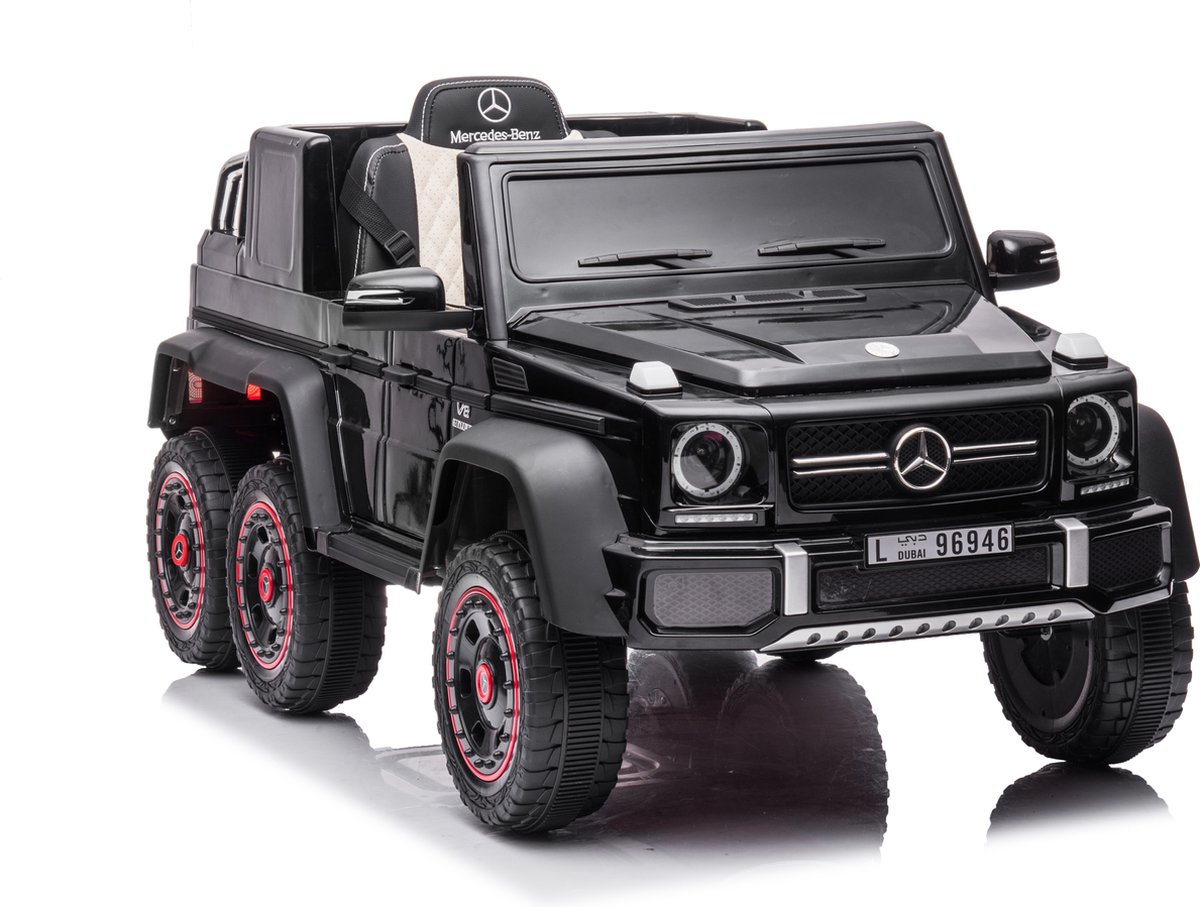 mercedes g63 amg 6x6 elektrische kinderauto 12v 1 tot 5 zwart