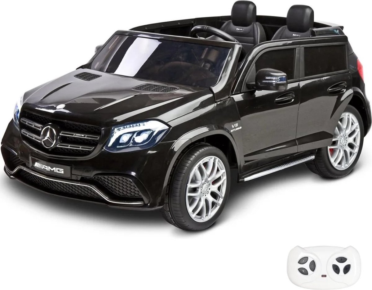 mercedes gls63 amg elektrische kinderauto 12v 2 zits 2 tot 7 jaar zwart