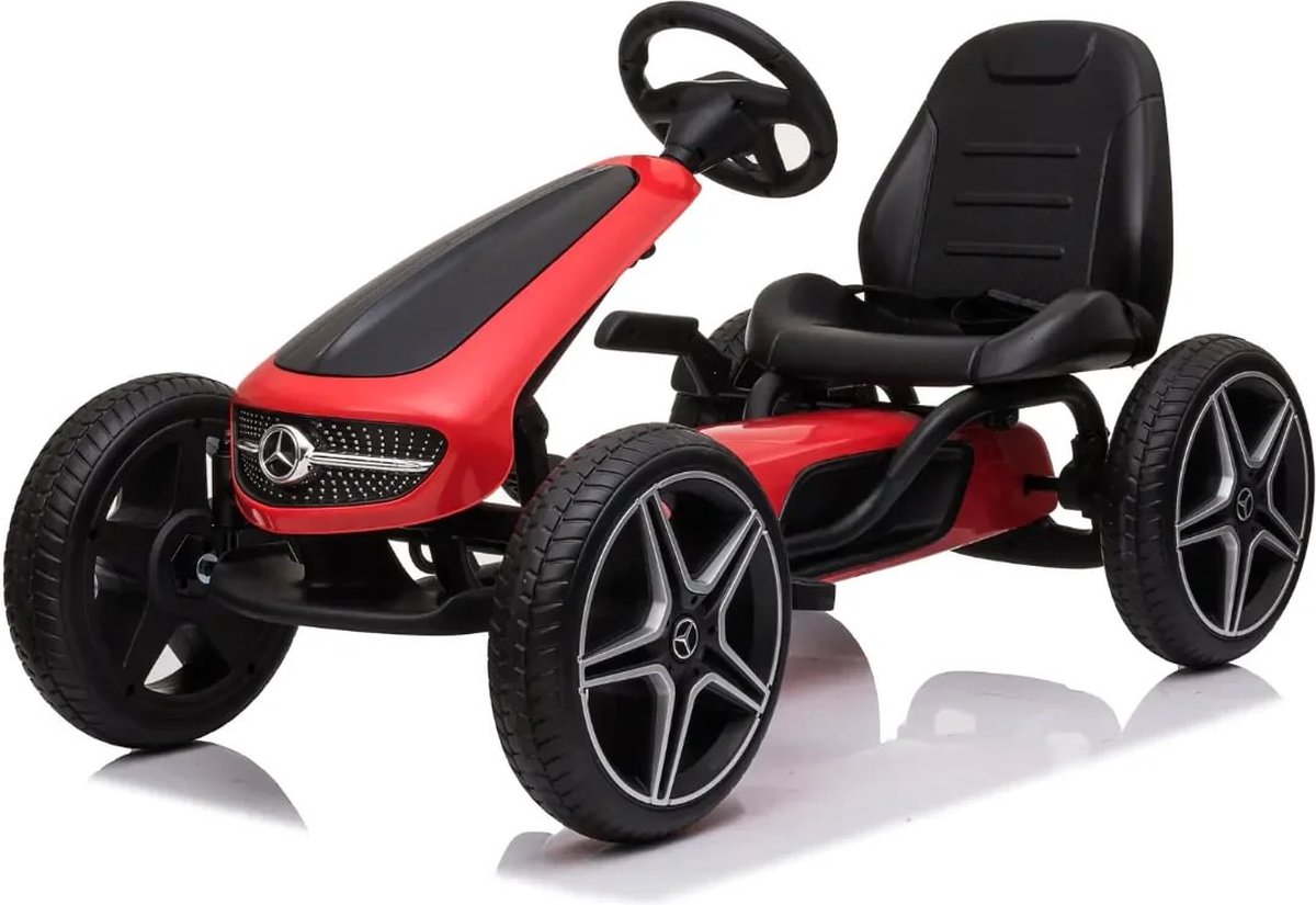 Mercedes GoKart voor Kinderen - Skelter - Verstelbaar Zitje - 3 tot 7 jaar - Rood Skelter kopen online