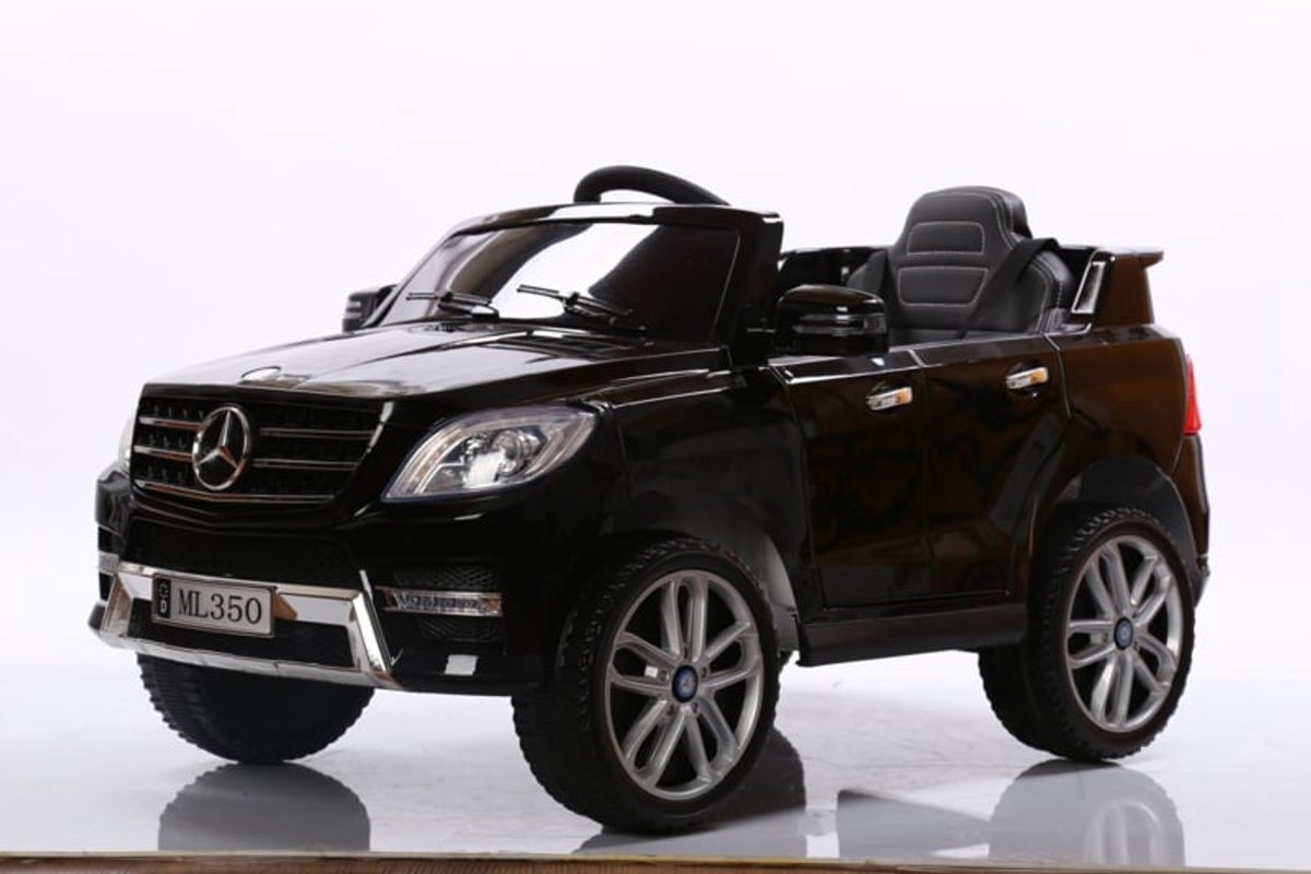 mercedes ml350 zwart 1 persoons incl leder zitje en bluetooth softstart elektrische kinderauto inclusief afstandsbediening gratis verzending kiddocars