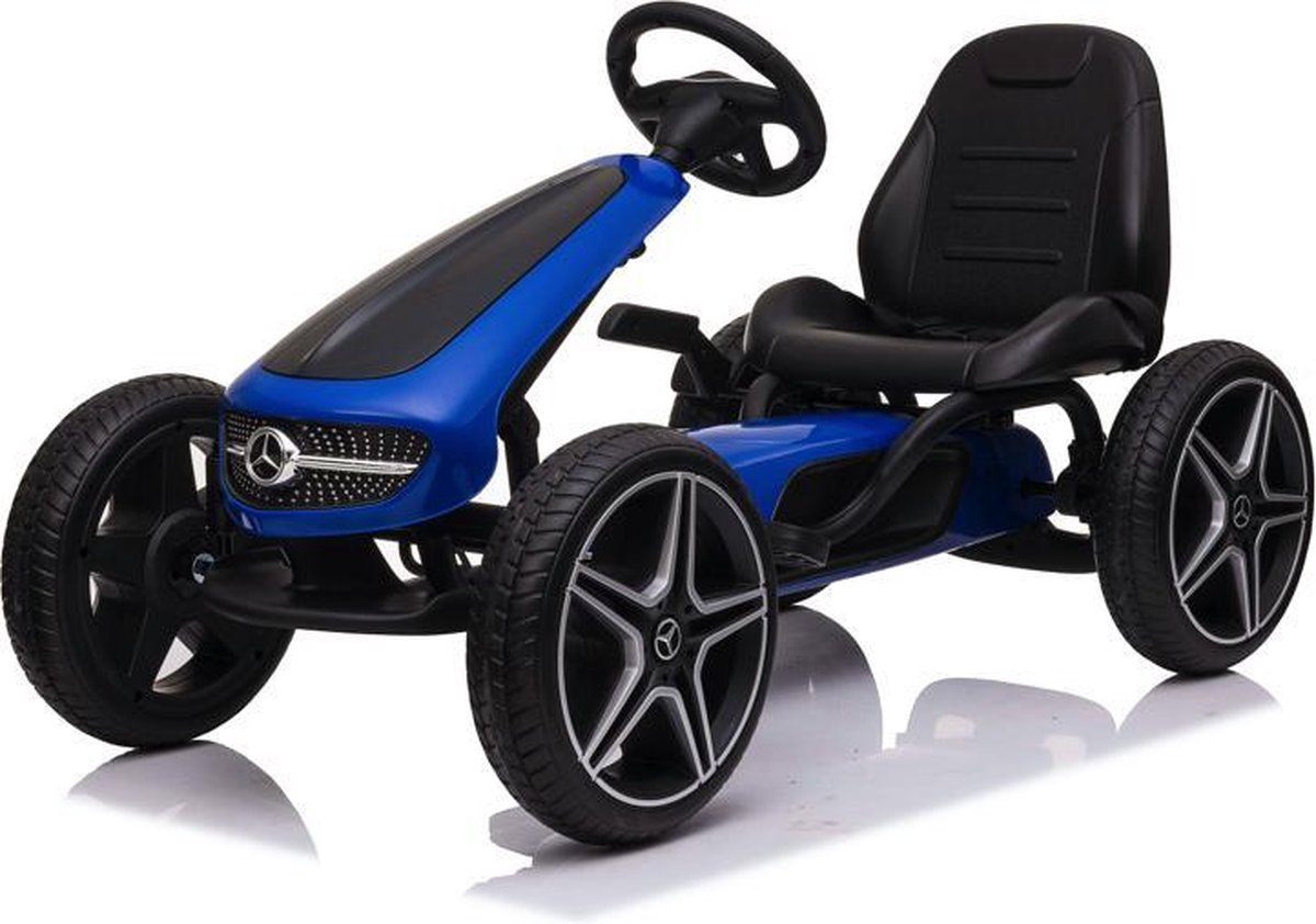 Mercedes Skelter, Trapauto, Go-Kart - Blauw - Rubberen EVA Banden Skelter kopen online