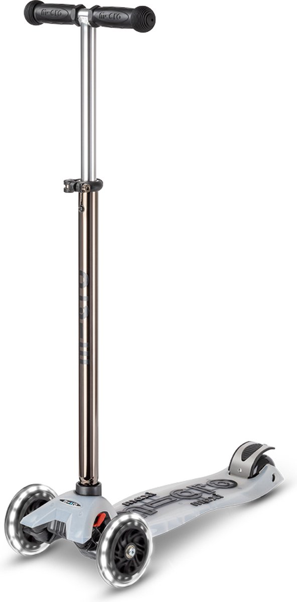 Micro Maxi Micro step Deluxe Flux LED | step / scooter in de kleur zwart voor kinderen vanaf 5 jaar | max 50 kg Step kopen online