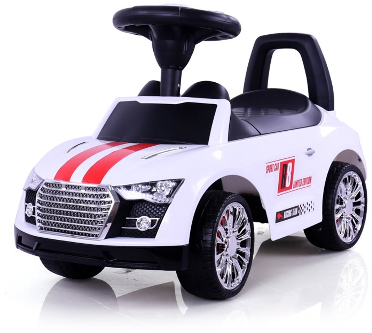 Milly Mally Loopfiets Race Auto Junior Wit Loopauto kopen online