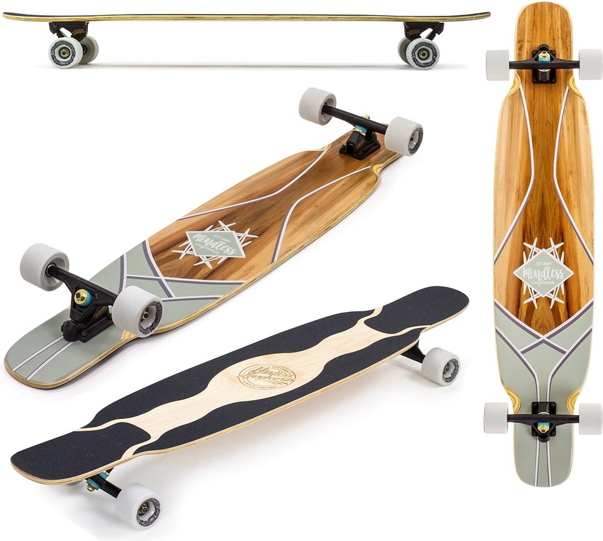 Mindless Red Gum Core Dancer Double Kick 113cm Longboard kopen online