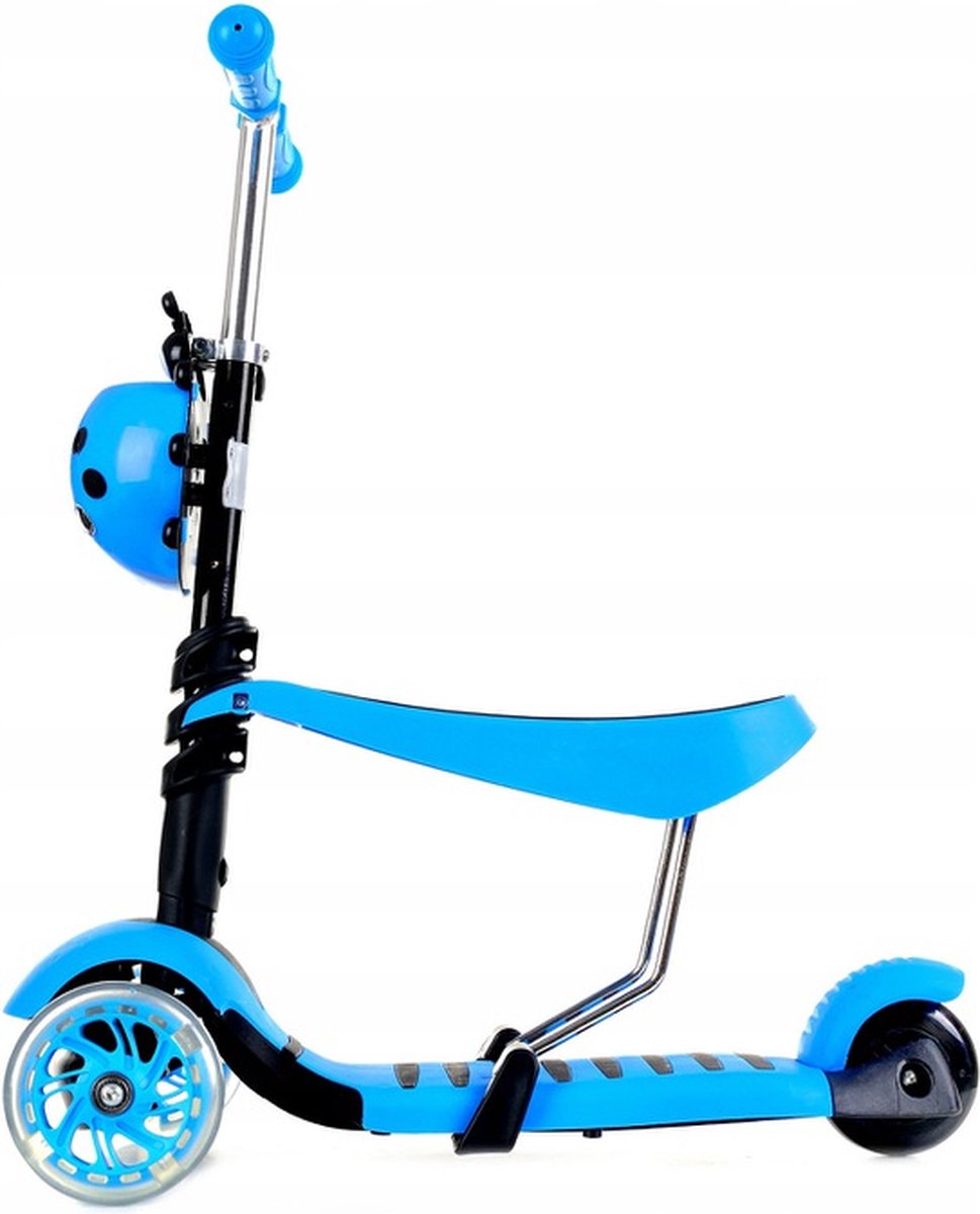 Mini Scooter - Zadel Step Met 3 Wielen - Driewieler - LED Wielen - Blauw Step kopen online