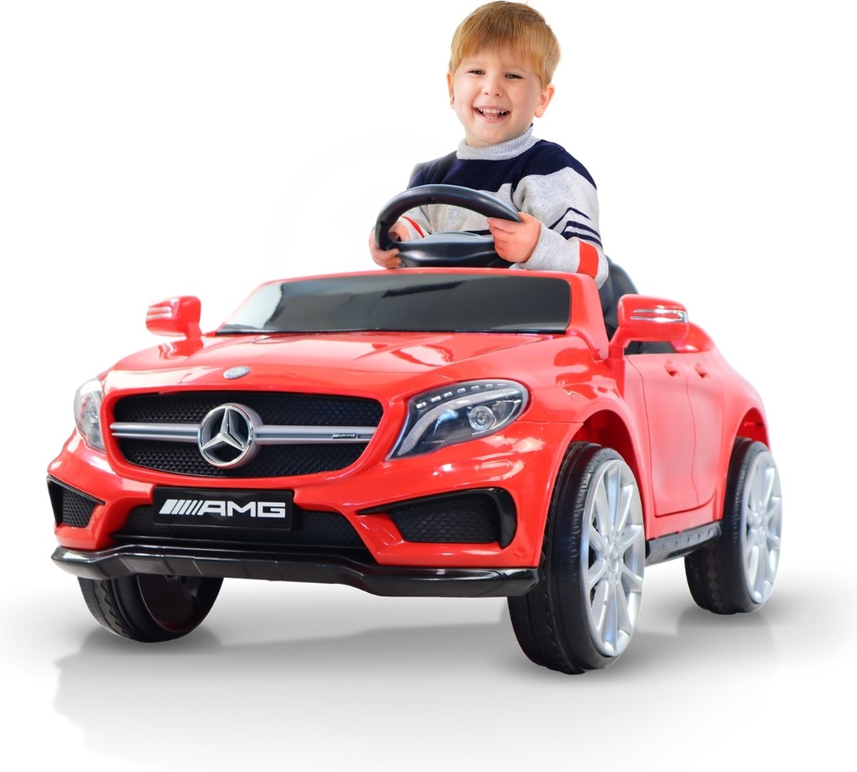 Mobiclinic Turbo - Kinderauto Mercedes - Elektrische auto voor kinderen - Afstandsbediening - Motor 30W - Snelheid 3 km/u - Mercedes AMG - USB-poort - Max. 30kg Accuvoertuig kopen online