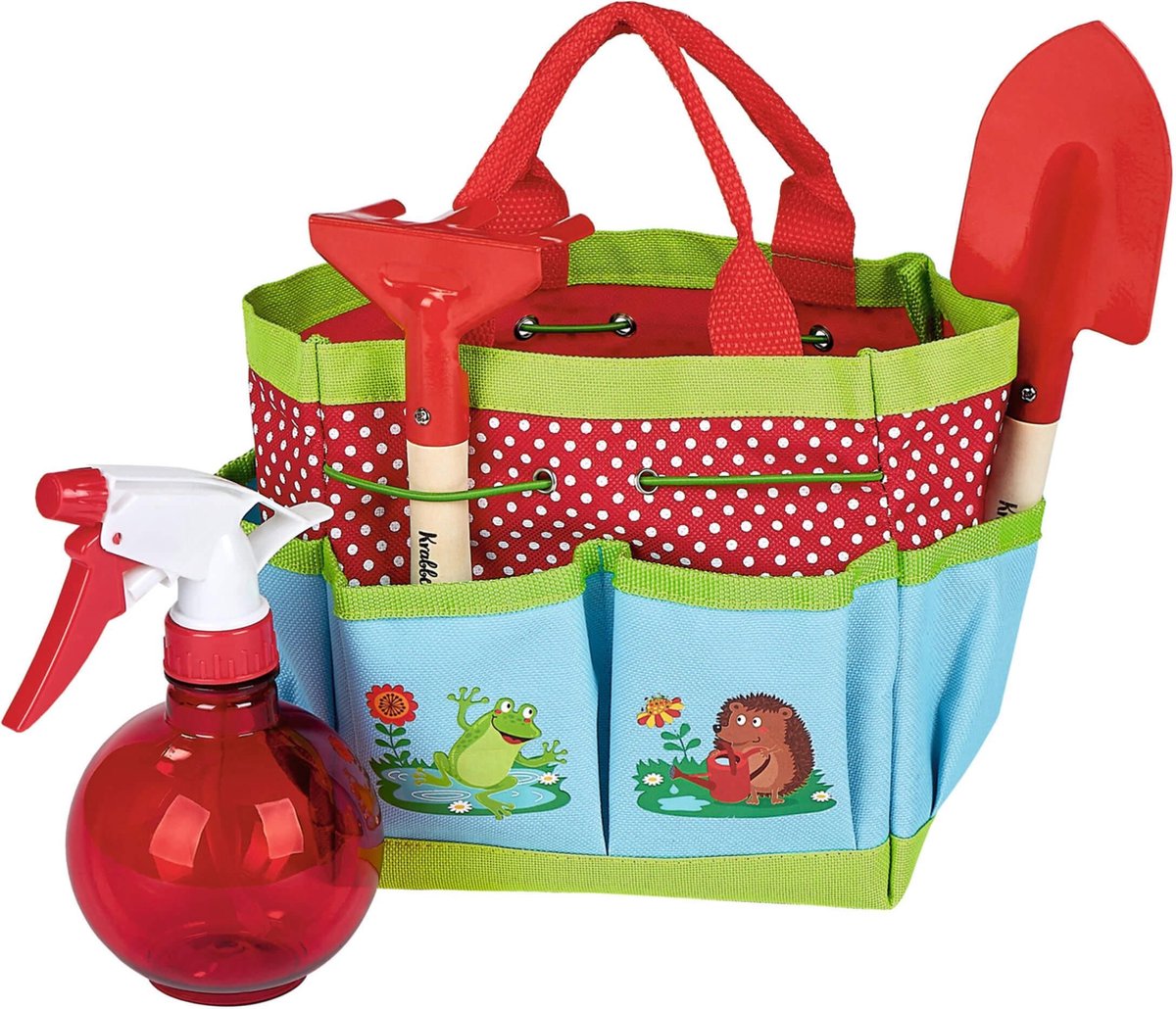 Moses Tuinset Krabbelkäfer Junior Polyester/staal Rood 4-delig Speelgoedgrasmaaier kopen online