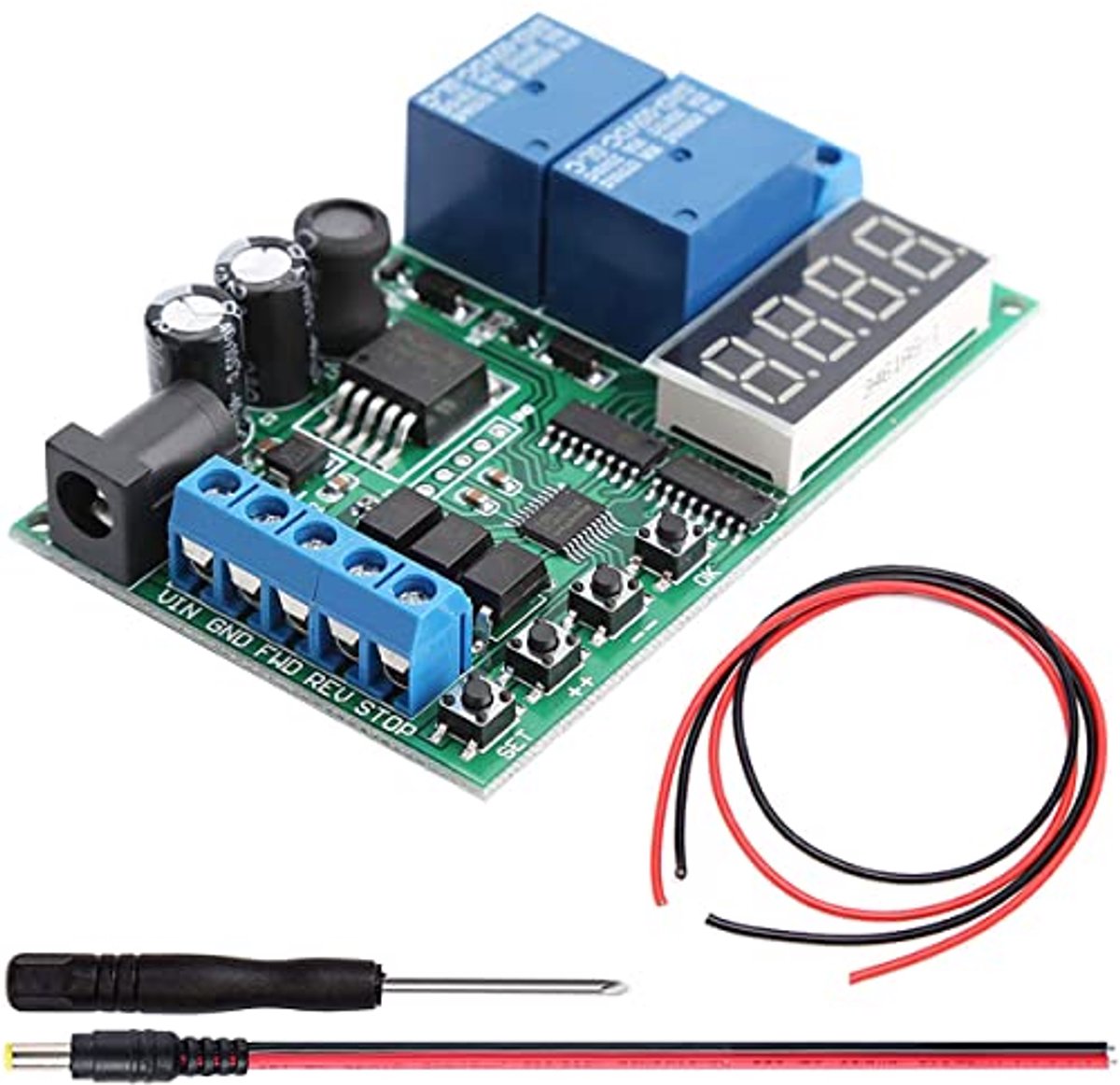 Motor Vooruit/Achteruit Regelaar met Tijdvertraging - DC Controller Module Loopmotor kopen online
