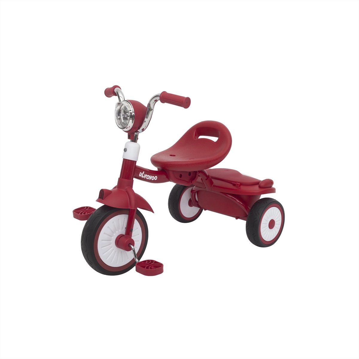 MS® - Babyfiets - Opvouwbare driewieler - Rood - Schokabsorberende wielen - Fiets - Baby - Peuter - 1 tot 5 jaar - Met trappers - Voor binnen en buiten Driewieler kopen online