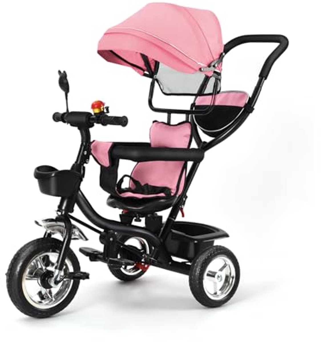 multifunctionele 4 in 1 driewieler met accessoires voor kinderen van 9 maanden tot 5 jaar