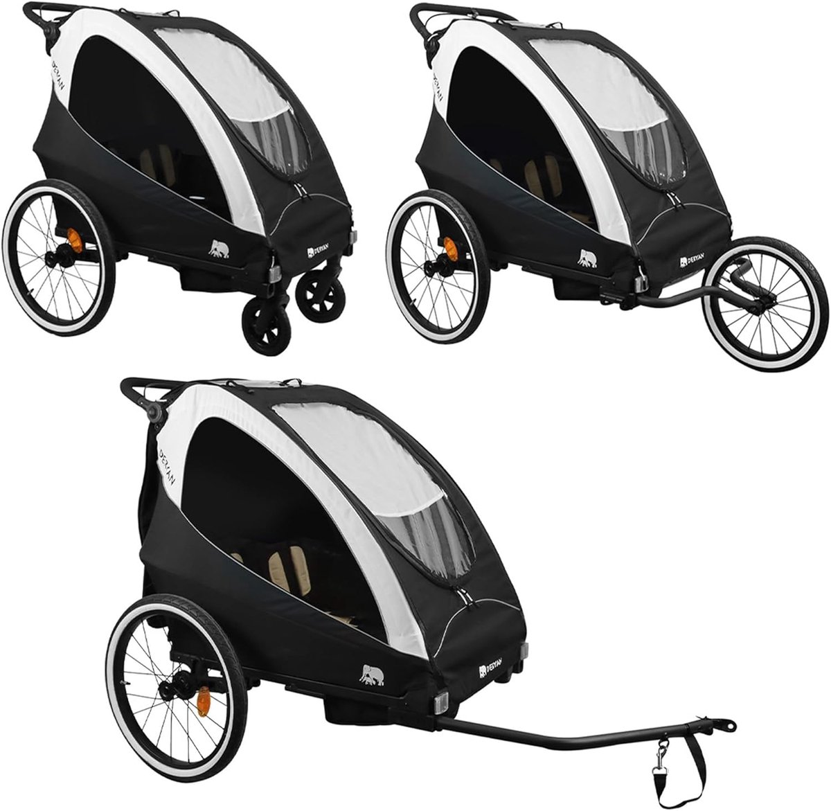 Multifunctionele fietsaanhanger voor kinderen - 3-in-1 design Driewieler kopen online