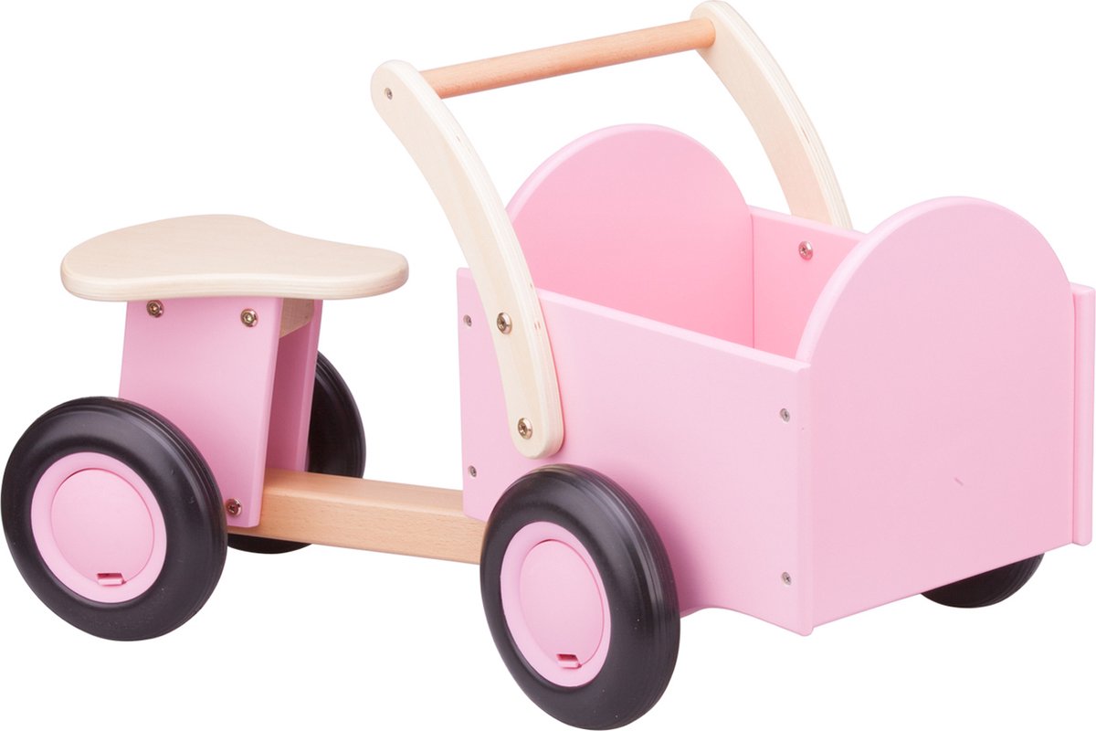 New Classic Toys® Houten Bakfiets - Roze Loopfiets kopen online
