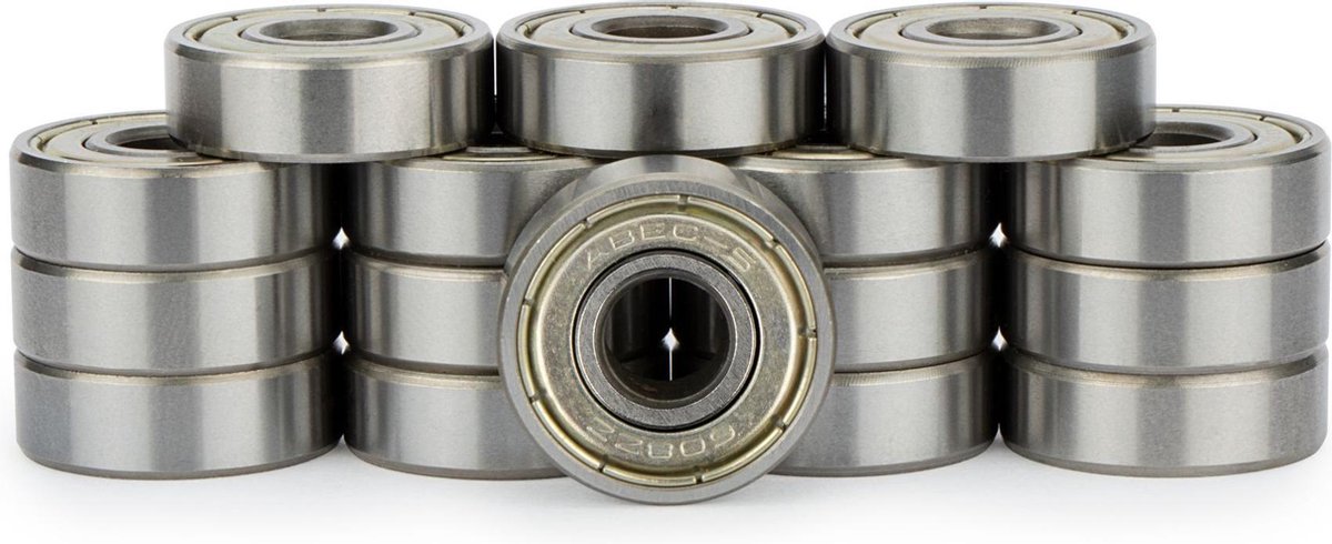 Nijdam Kogellagers - ABEC 5 Chrome - 16st - Chroom Skateonderdeel kopen online