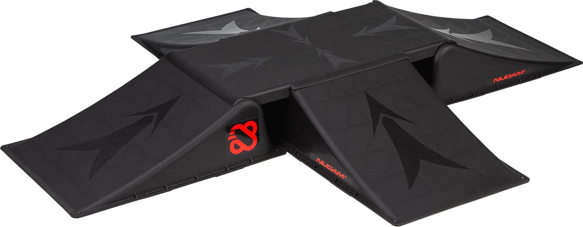 Nijdam Ramp set 4+1 - 2-Way Crossing - Zwart Skateramp kopen online