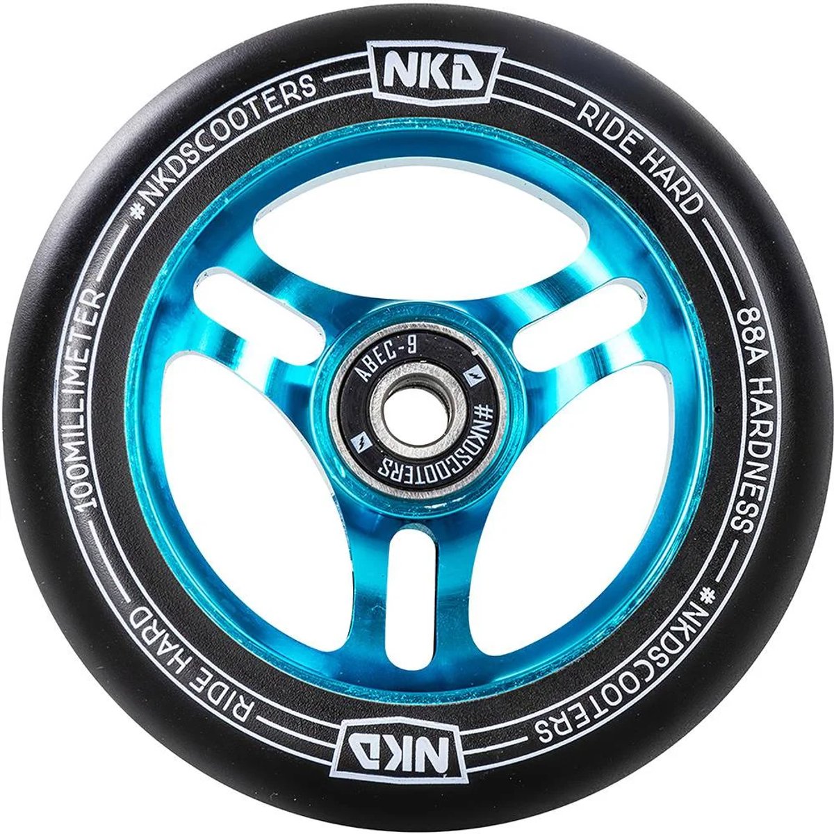 NKD Justice 110mm ALU Black / Blue Buitenspeelvoertuigaccessoire kopen online