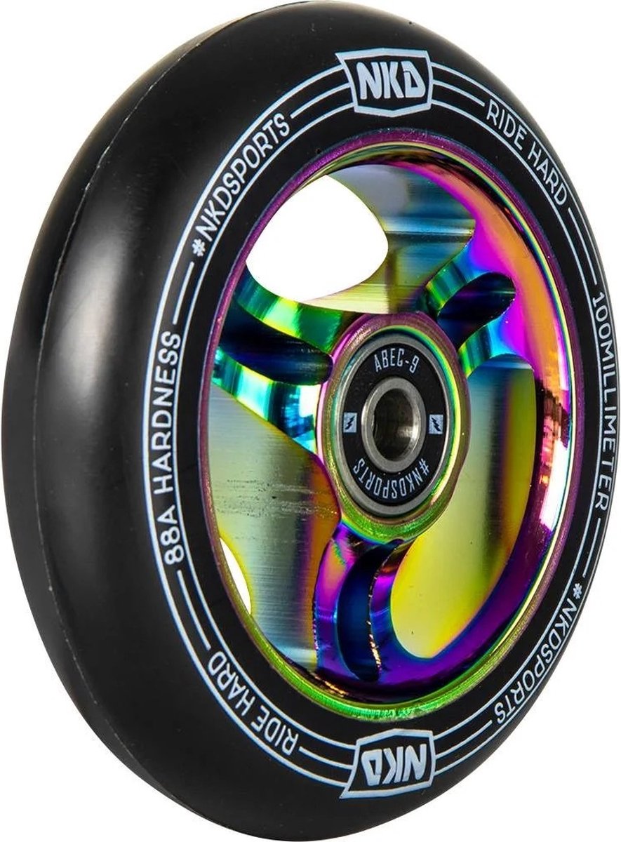 NKD Justice 110mm ALU Black / Rainbow Buitenspeelvoertuigaccessoire kopen online