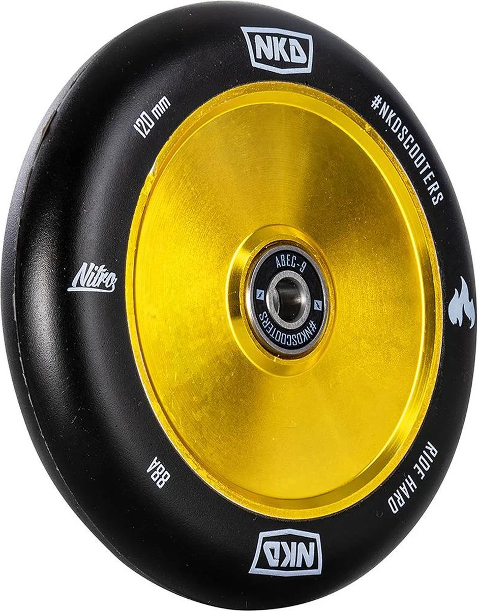 NKD Nitro 120mm ALU Black/ Gold Buitenspeelvoertuigaccessoire kopen online