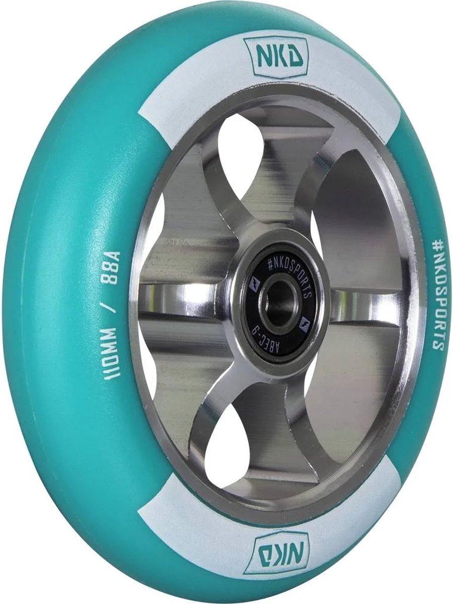 NKD Rally 110mm ALU Mint / Silver Buitenspeelvoertuigaccessoire kopen online