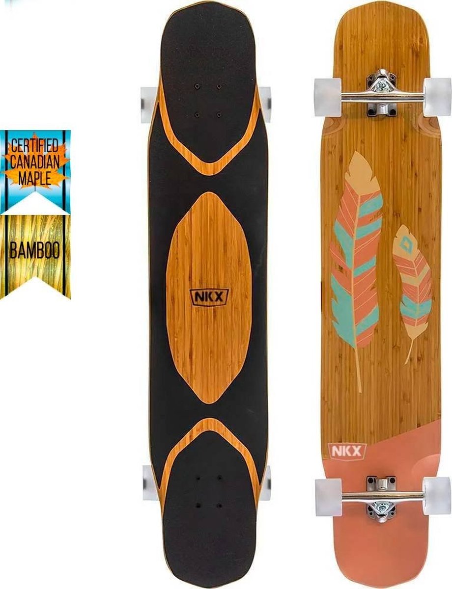 NKX Feather Dancer longboard Pink Longboard kopen online