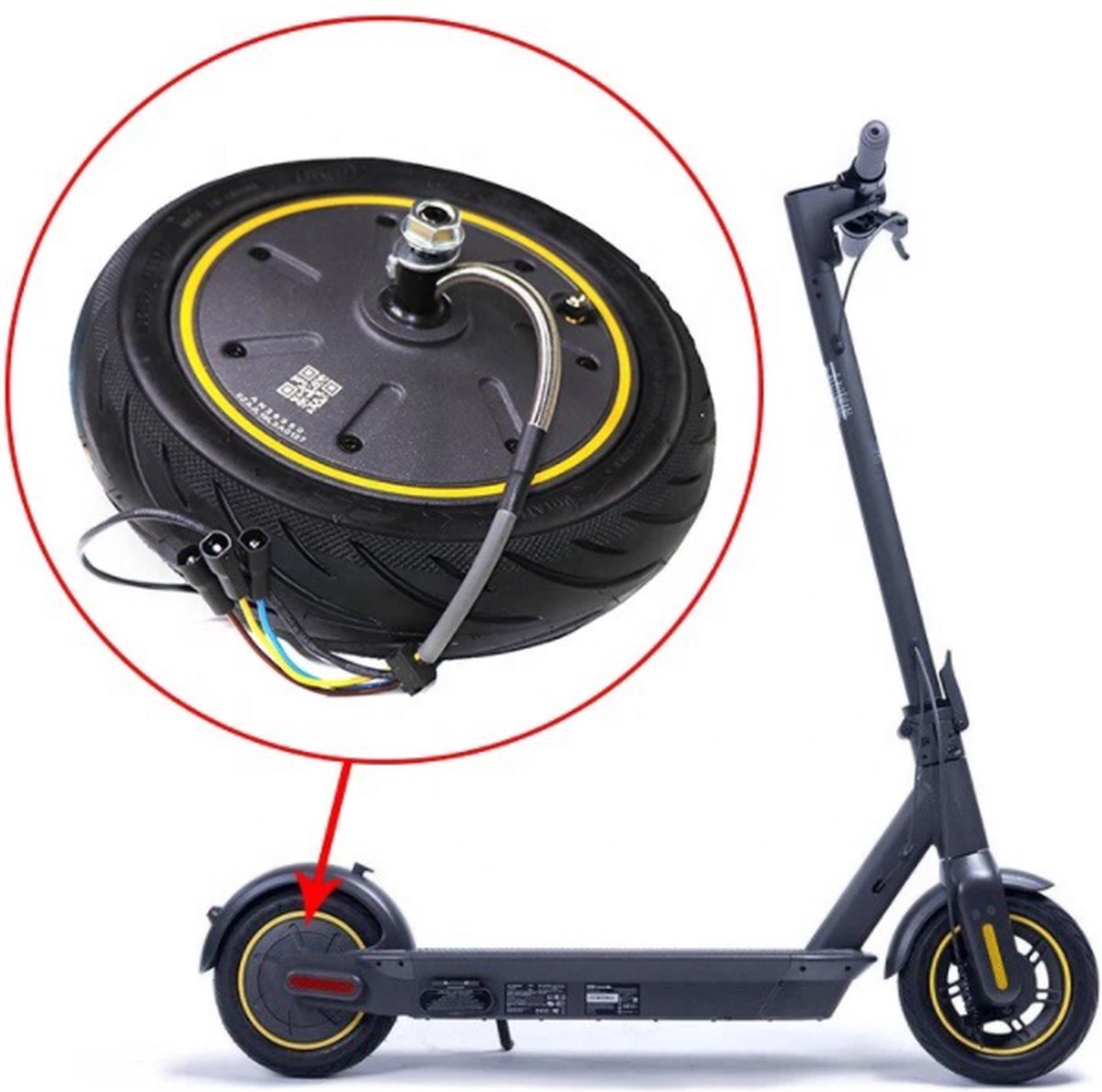 Only g30 max motor origineel | Achterwiel motor Segway Ninebot G30 max elektrische step origineel | 2e gen motor | electric scooter motor | inclusief stepgo sleutelhanger Buitenspeelvoertuigaccessoire kopen online