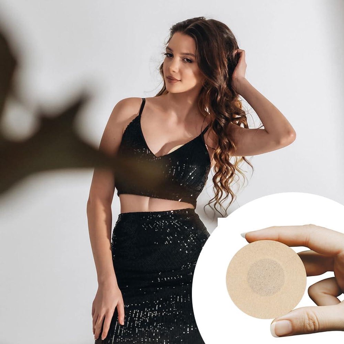 onzichtbare tepelstickers 50 stuks wegwerp tepelafdekking plakbeha voor dames ronde tepelafdekkingen