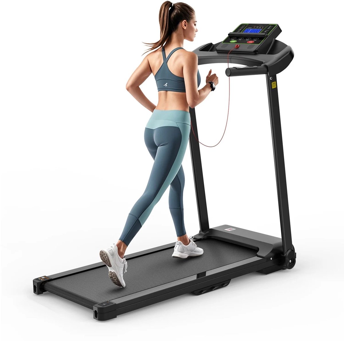 Opvouwbare Loopband – Elektrische Loopband – Home Trainer – Fitness Loopband – Hardloopband – Bluetooth Connectiviteit – Schokabsorberend Dempingssysteem Loopband kopen online