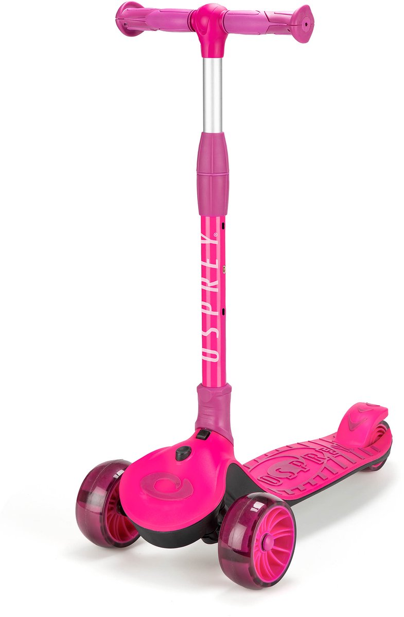 Osprey 3-Wiel Step voor Meisjes – Roze – Verstelbaar Stuur – Opvouwbaar – PU Wielen – ABEC 7 – Vanaf 3 Jaar Step kopen online