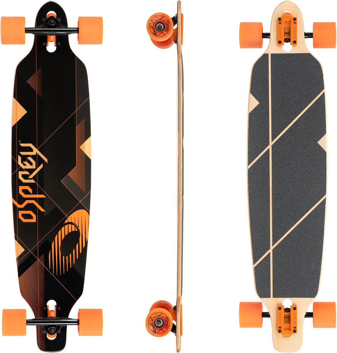 Osprey Nexus 39" Twin Tip Longboard - Drop-Through Trucks - ABEC 9 Longboard kopen online