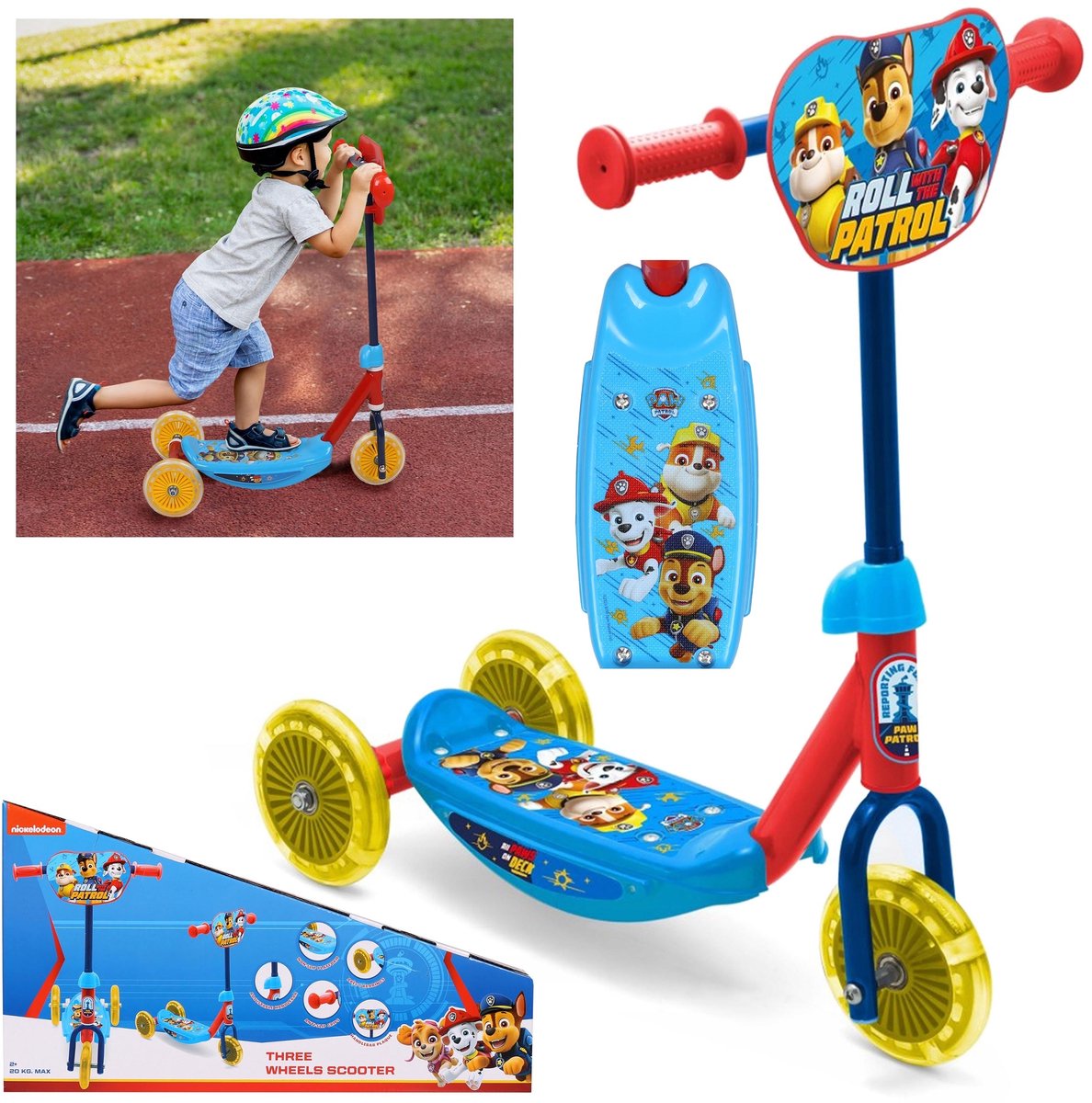 paw patrol jongensdriewieler loopstep verstelbaar tot 20 kg