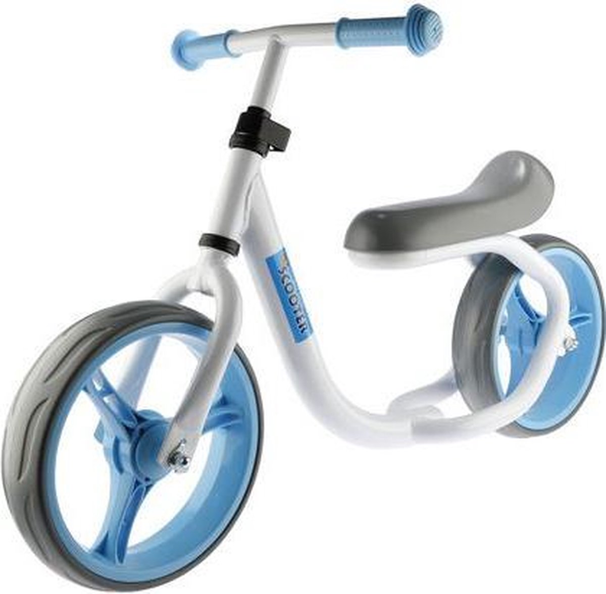PexKids kinder Max Speed Loopfiets - 10.5 inch - Aluminium - Wit/Blauw Loopfiets kopen online