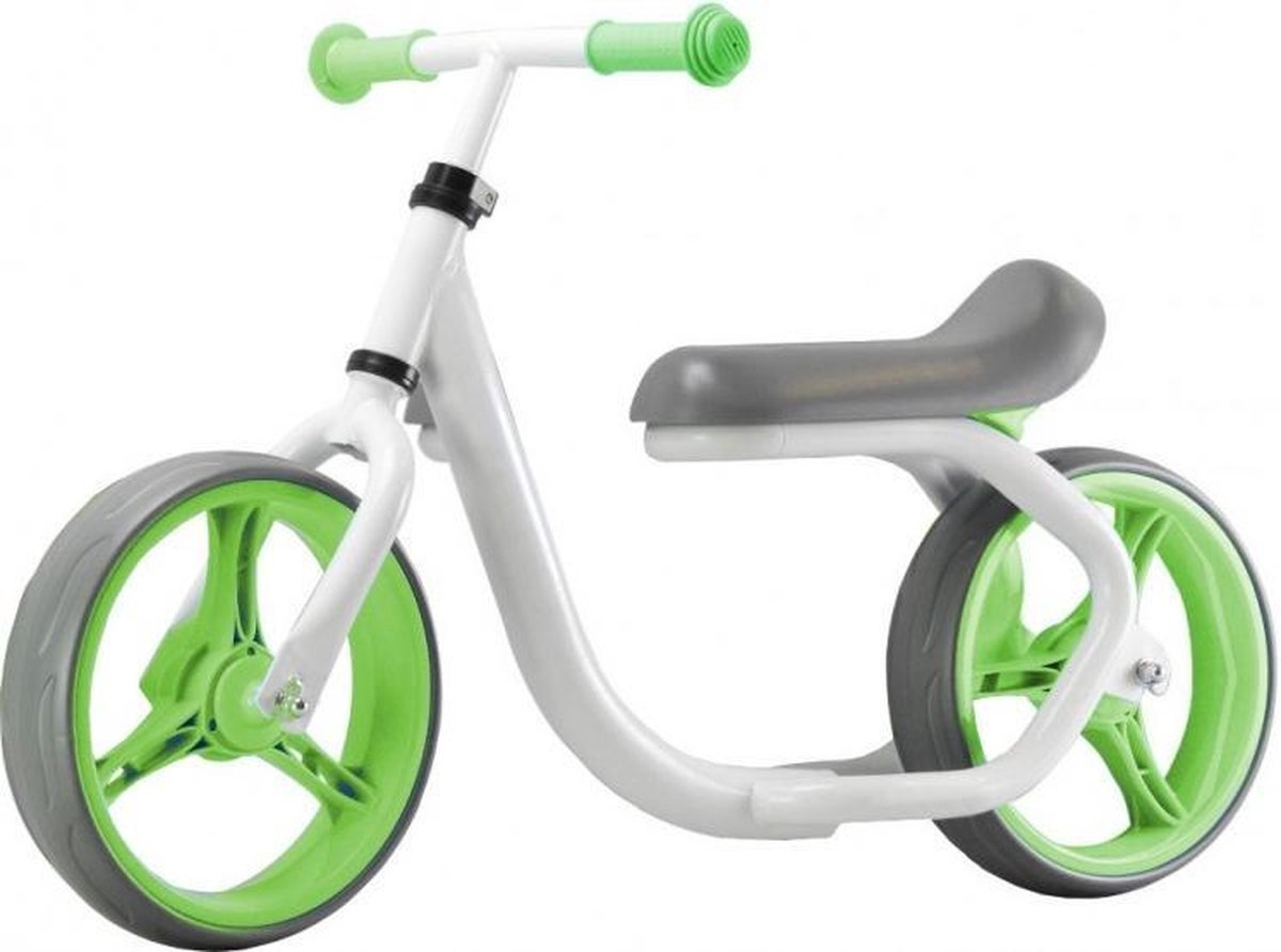 PexKids kinder Max Speed Loopfiets - 10.5 inch - Aluminium - Wit/Groen Loopfiets kopen online