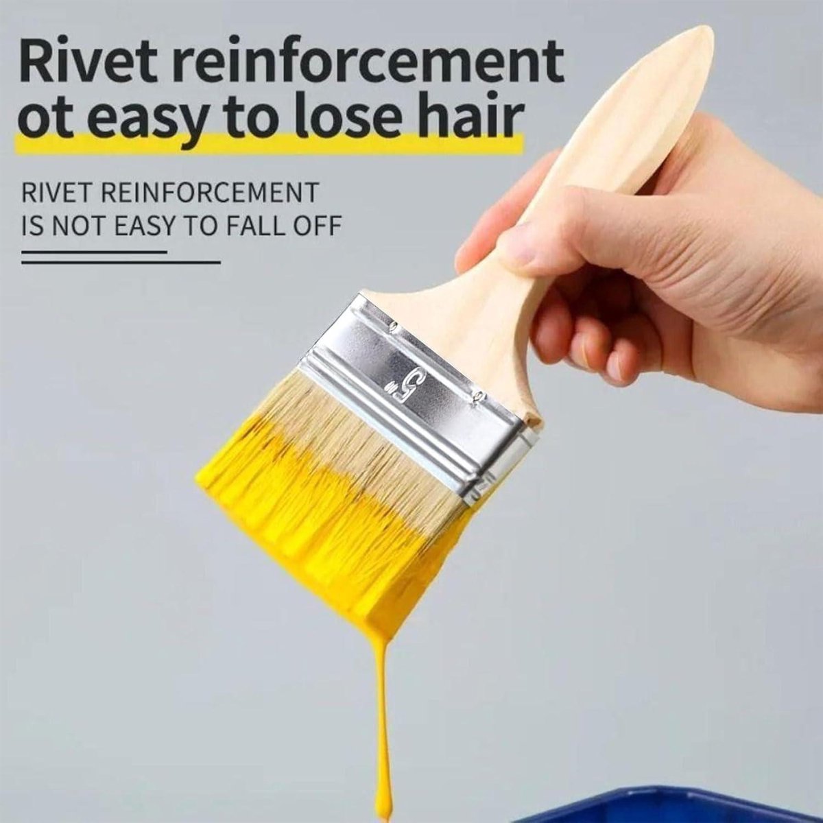 platte schilderkwasten set 5 stuks voor lakken lazuren en oli n 25 38 50 62 75 mm