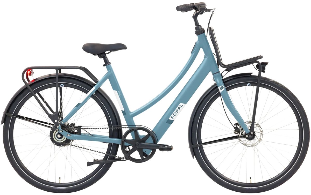 popal royl1 elektrische fiets staal blauw 28 inch 53 cm belt drive accu 360wh 36v 14 5ah 250w ananda motor 35nm hydraulische remmen