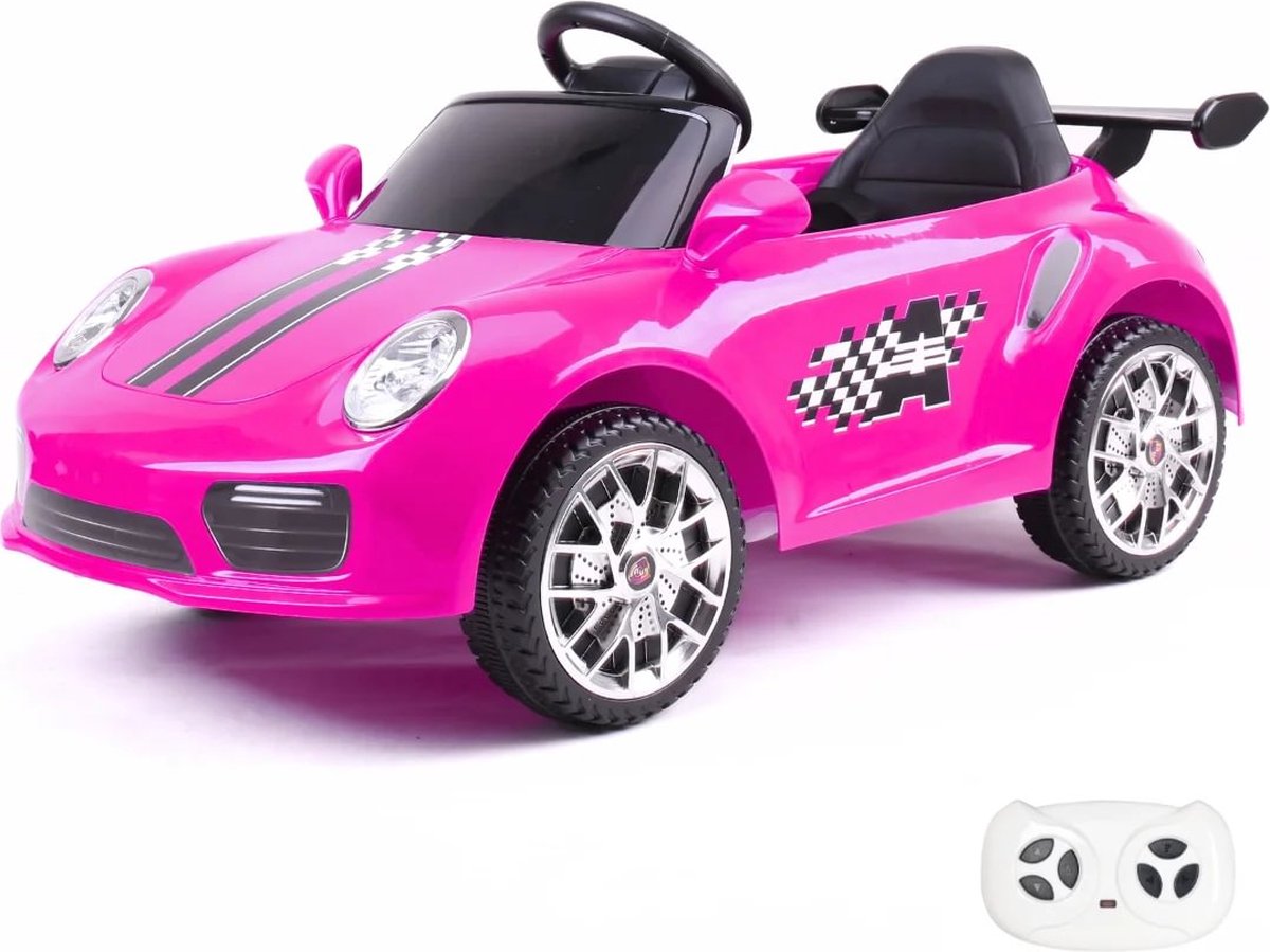 Porsche 911-Stijl - Elektrische Kinderauto 12V - 1 tot 5 jaar - Roze Accuvoertuig kopen online
