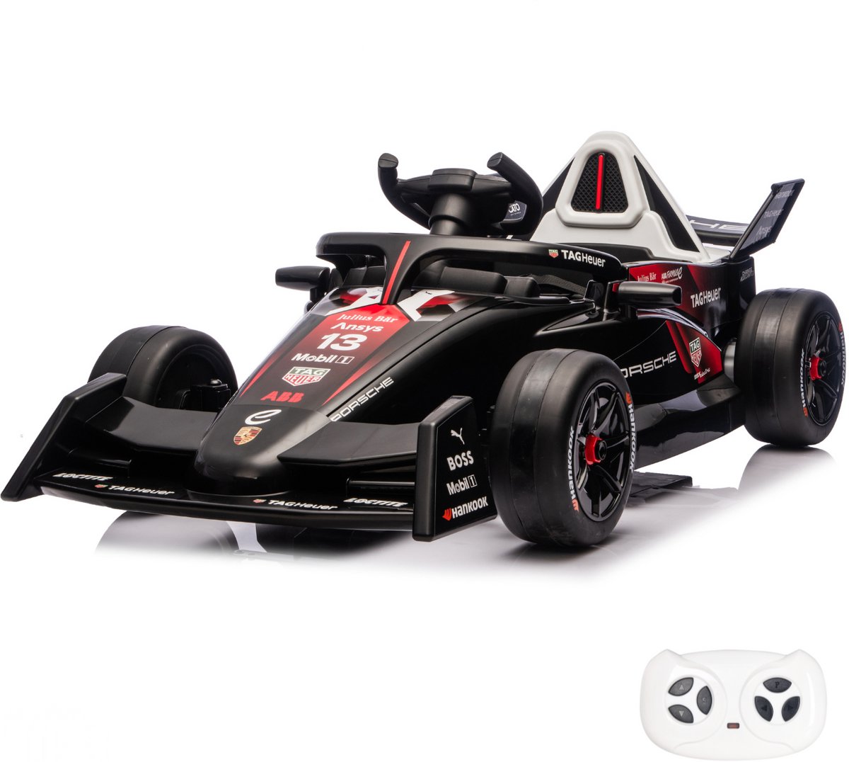 Porsche Formule E 2025 - Elektrische Kinderauto 12V - 1 tot 5 jaar - Zwart Accuvoertuig kopen online