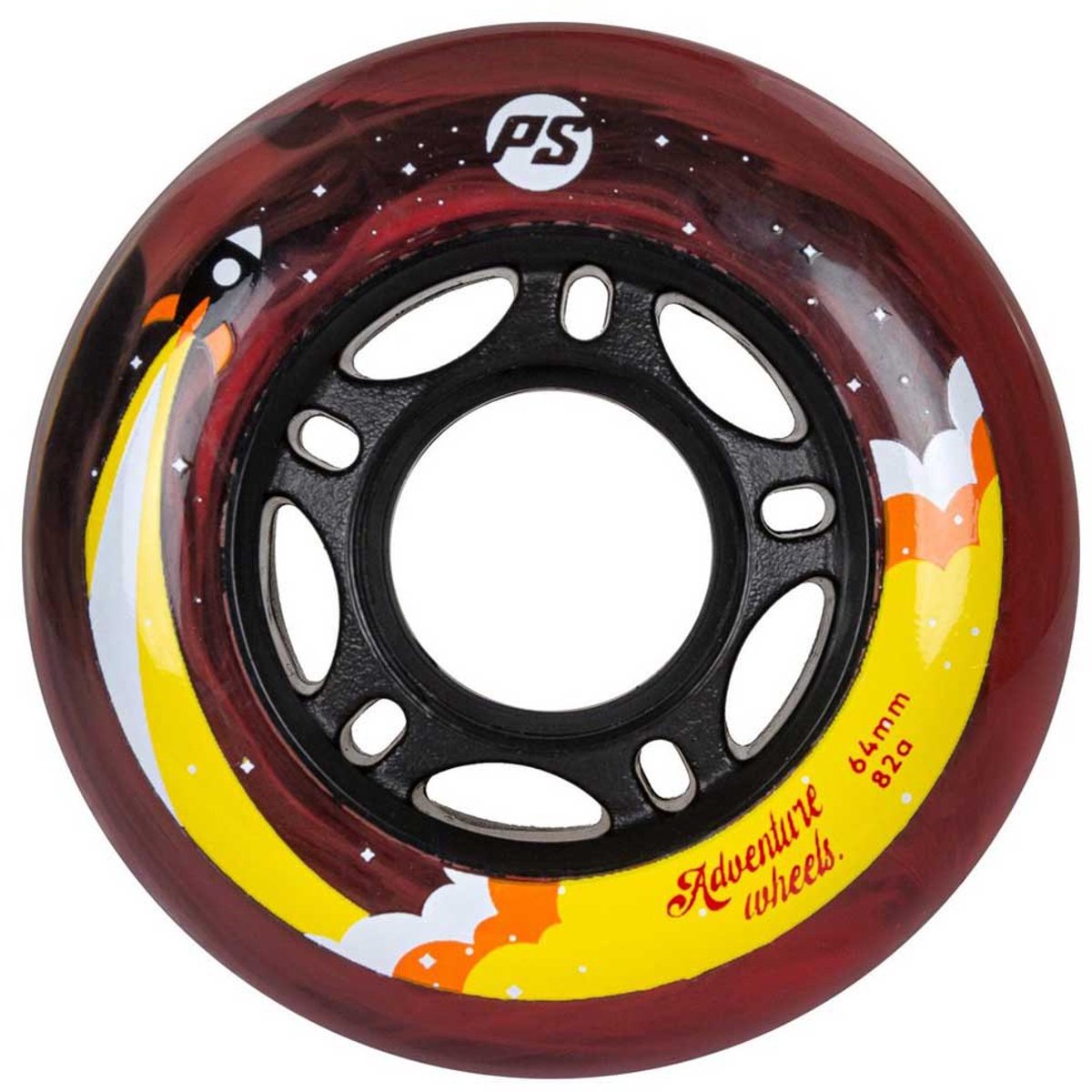 powerslide adventure 64 schaatswielen 4 eenheden goud 64 mm 82a