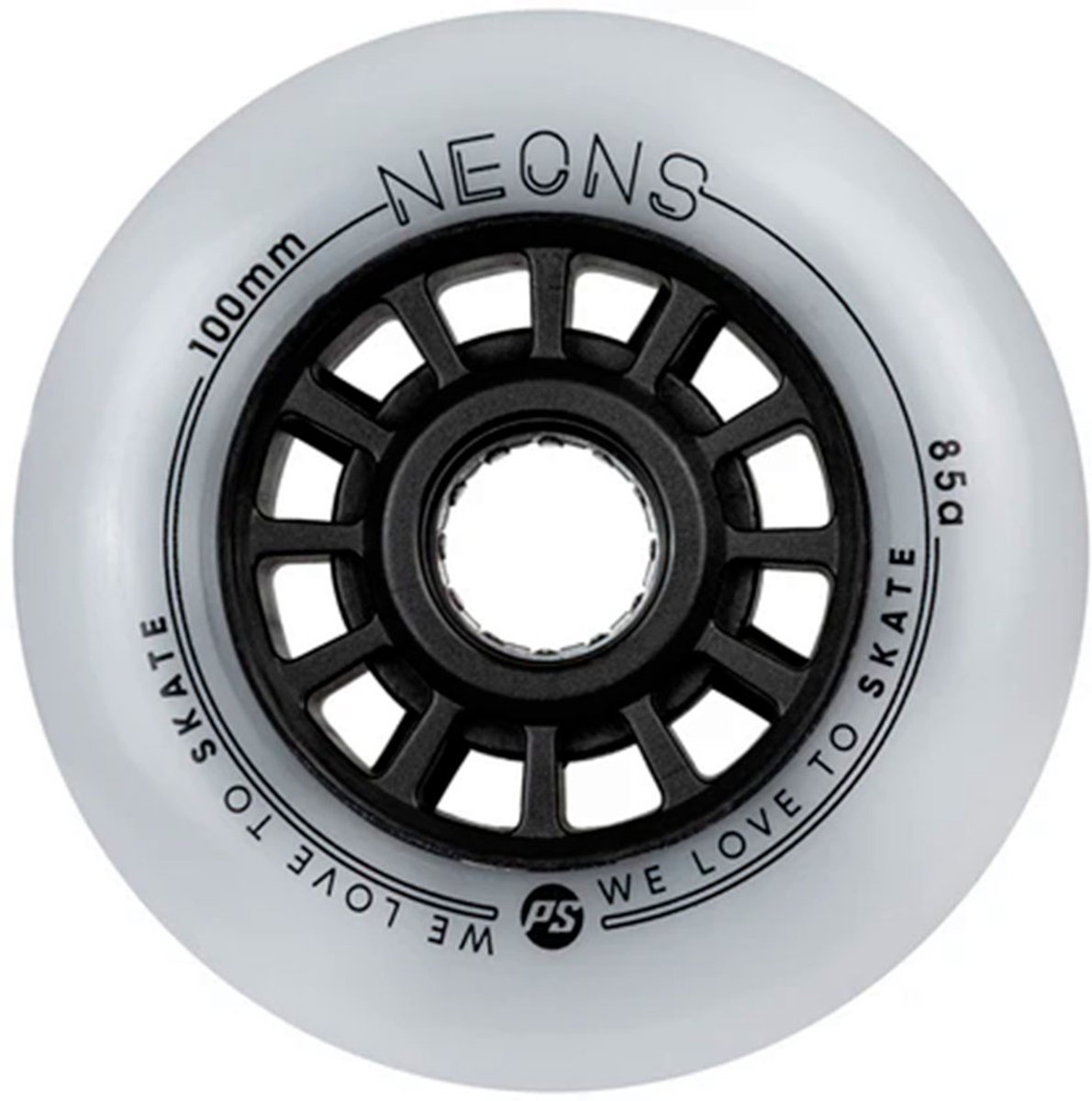 powerslide neons schaatswielen 3 eenheden rood 110 mm 85a