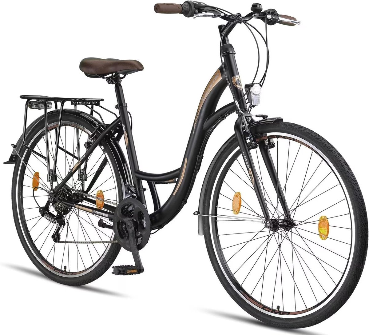 Premium City Bike 28 inch voor Jongens, Meisjes, Heren en Dames - 21 Versnellingen en Modern Design Kinderfiets kopen online