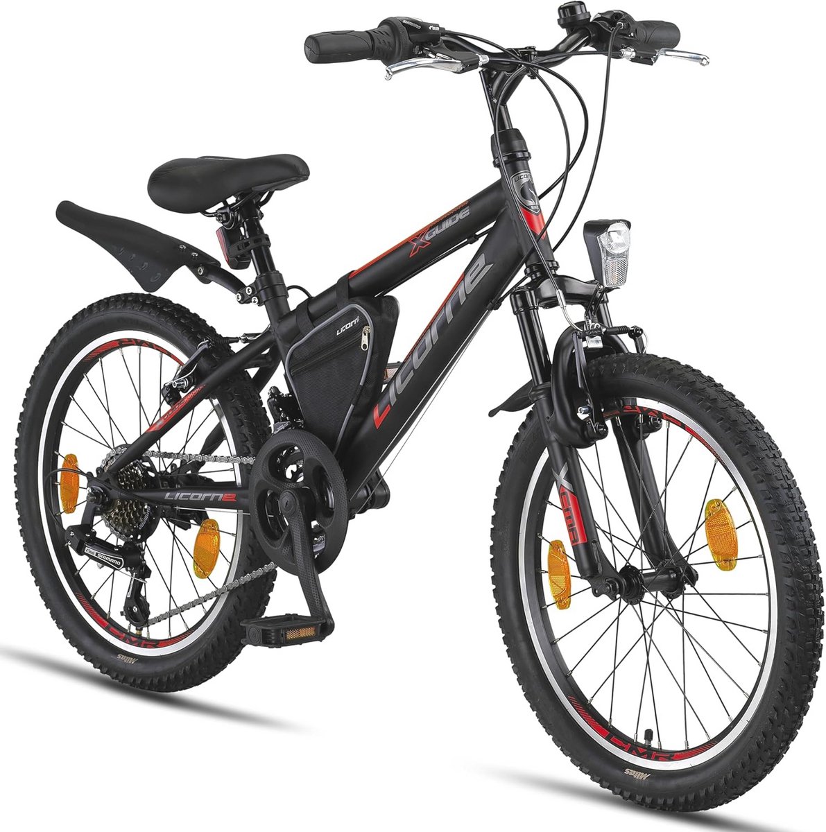 premium mountainbike 20 inch voor jongens en meisjes 18 versnellingen vorkvering stevige fiets voor elke terrein
